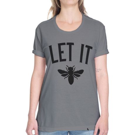 Let It Bee - Camiseta Basicona Unissex