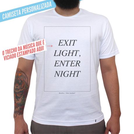 Letra da Música Personalizada - Camiseta Clássica Masculina