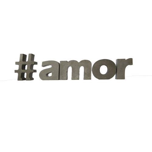 Letra Decorativa Concreto Nome Palavra Amor Hashtag