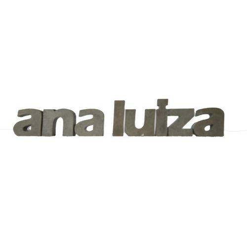 Letra Decorativa Concreto Nome Palavra Ana Luiza