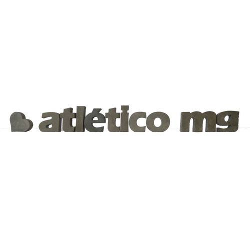 Letra Decorativa Concreto Nome Palavra Atlético Mg Coração