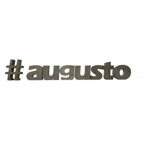 Letra Decorativa Concreto Nome Palavra Augusto Hashtag