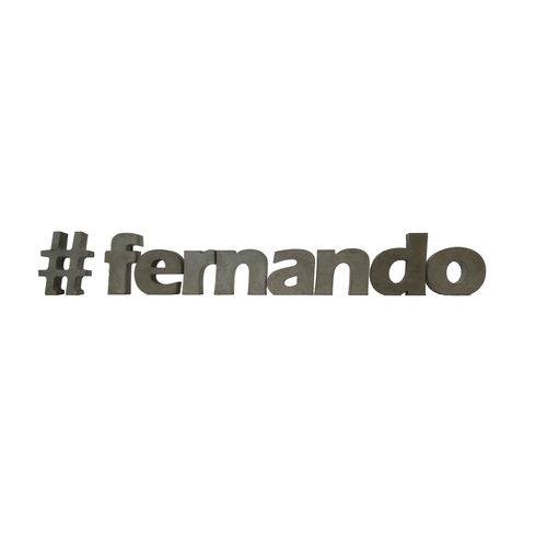 Letra Decorativa Concreto Nome Palavra Fernando Hashtag