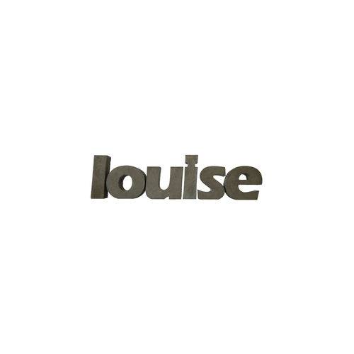 Letra Decorativa Concreto Nome Palavra Louise