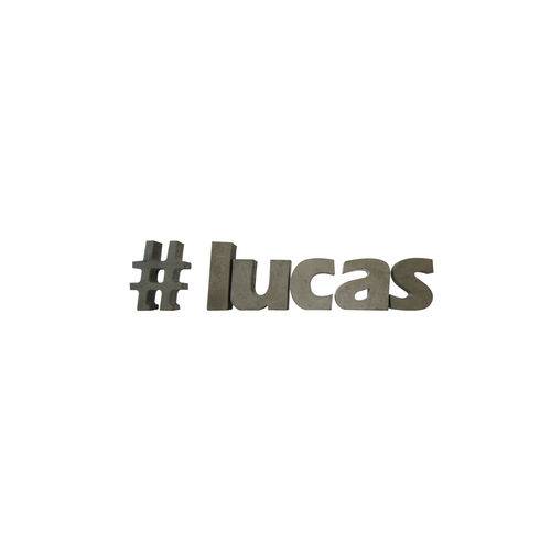 Letra Decorativa Concreto Nome Palavra Lucas Hashtag
