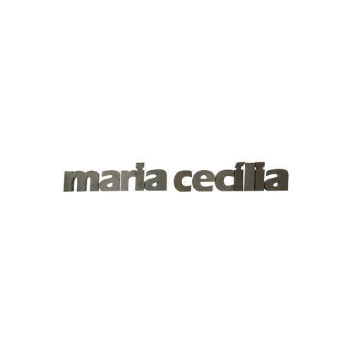 Letra Decorativa Concreto Nome Palavra Maria Cecília