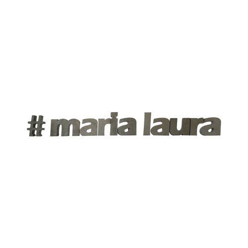 Letra Decorativa Concreto Nome Palavra Maria Laura Hashtag