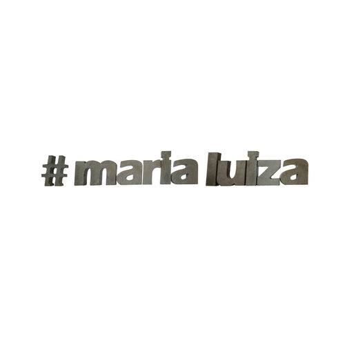 Letra Decorativa Concreto Nome Palavra Maria Luiza Hashtag