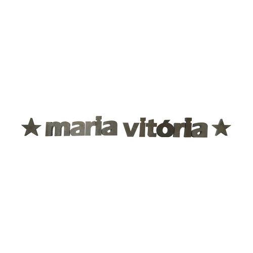 Letra Decorativa Concreto Nome Palavra Maria Vitória Estrela