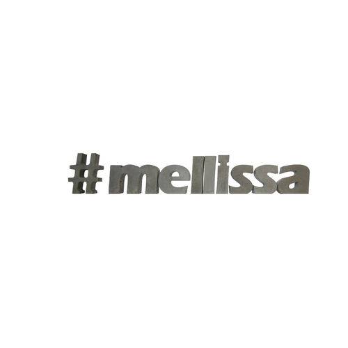 Letra Decorativa Concreto Nome Palavra Melissa Hashtag