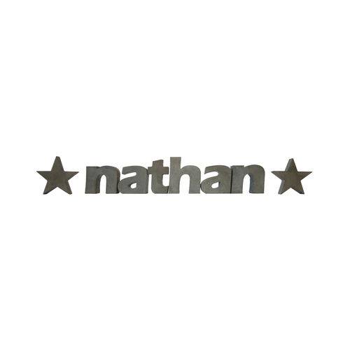Letra Decorativa Concreto Nome Palavra Nathan Estrela