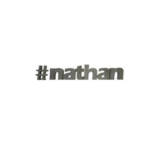 Letra Decorativa Concreto Nome Palavra Nathan Hashtag