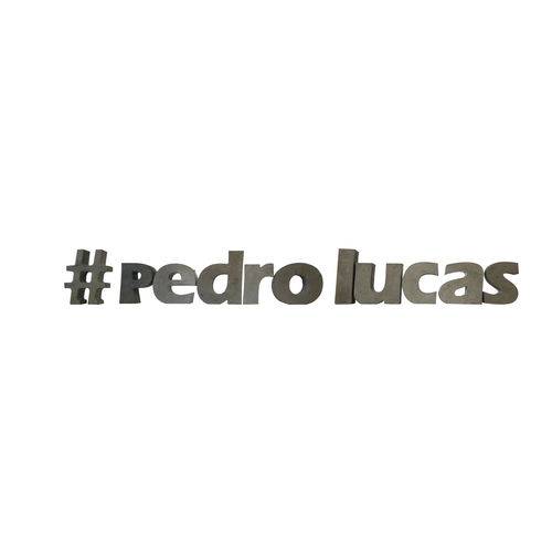 Letra Decorativa Concreto Nome Palavra Pedro Lucas Hashtag