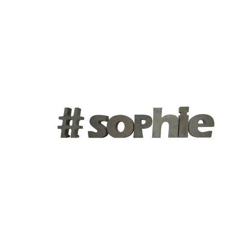 Letra Decorativa Concreto Nome Palavra Sophie Hashtag