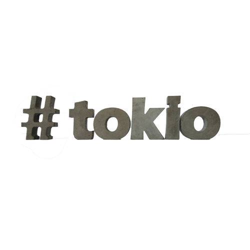 Letra Decorativa Concreto Nome Palavra Tokio Hashtag