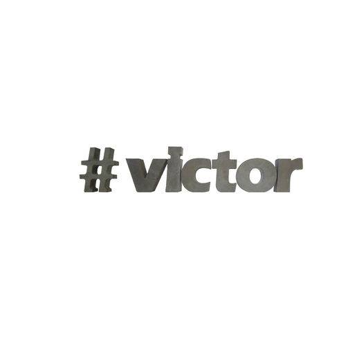Letra Decorativa Concreto Nome Palavra Victor Hashtag