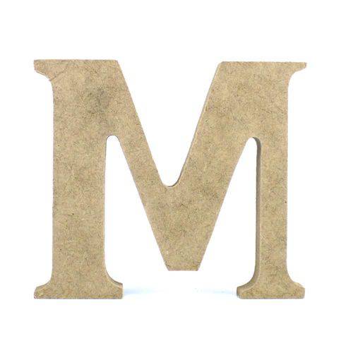 Letra MDF M - REF.0077 - 12cm