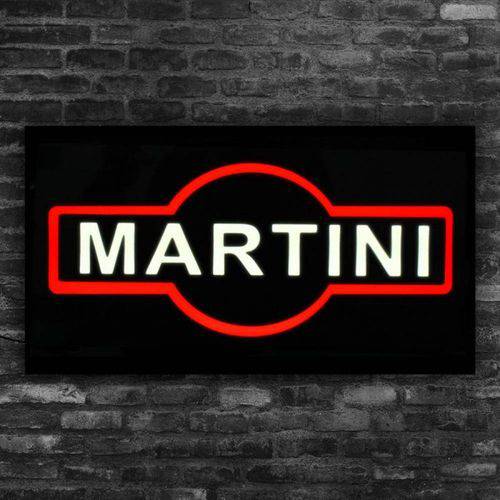Letreiro em Led 44cm X 24cm Painel Placa Luminosa Escrito Martini