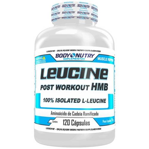 Leucine - 120 Cápsulas - Body Nutry