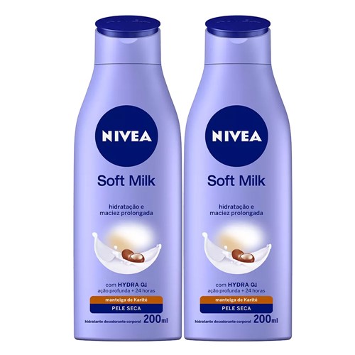 Leve 2 Pague 1 Loção Nivea Body Soft Milk 200ml
