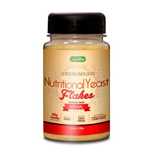 Levedura em Flocos Natural Nutritional Yeast Flakes - Veganway - 125g