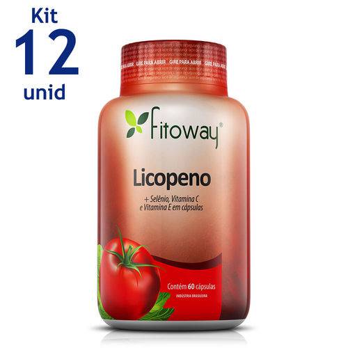 Licopeno Fitoway 10mg + Selênio + Vitaminas a e E 12 Unid. 60 Caps