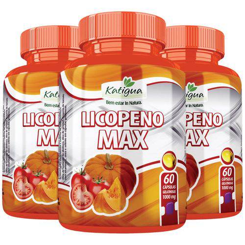 Licopeno Max - 3 Un de 60 Cápsulas - Katigua