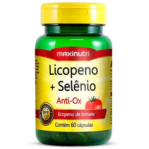 Licopeno + Selênio 250mg 60 Cápsulas Maxinutri # Saúde da Próstata