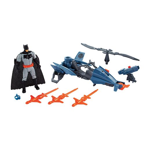 Liga da Justiça Batman 15cm com Veiculo - Mattel