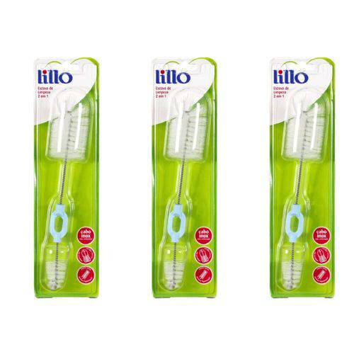 Lillo 951510 Escova de Limpeza 2 em 1 (kit C/03)