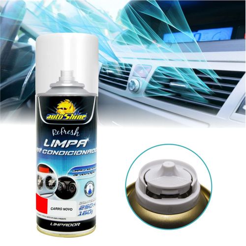 Limpa Ar Condicionado Carro Novo Autoshine Refresh Spray 250ml