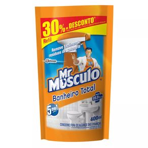 Limpa Banheiro Total Mr. Músculo Refil 400mL com 30% de Desconto