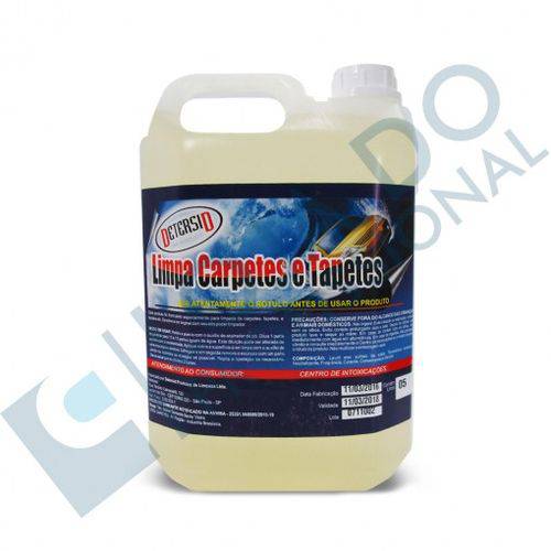 Limpa Carpetes e Tapetes - 5 Litros - Detersid