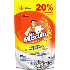 Limpa Cozinha Mr Musculo Refil 400ml com 20% de Desconto
