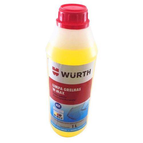 Limpa Grelhas W-max Detergente Desengordurante 1l Wurth