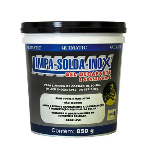 Limpa-Solda-Inox Gel Tratador de Superfície - 3,4 Kg - Tapmatic