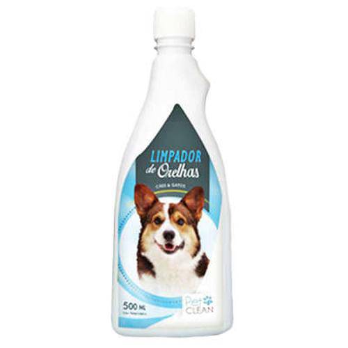 Limpador de Orelha Pet Clean para Cães e Gatos - 500 Ml