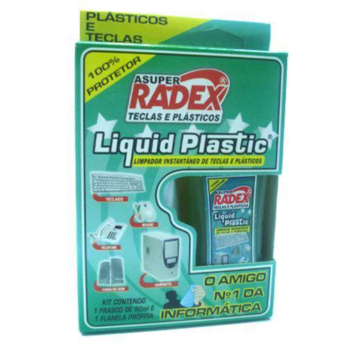 Limpador para Plásticos Liquid Plastic 60 Ml com Flanela