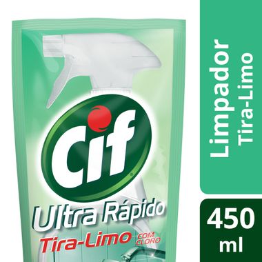 Limpador Tira-Limo Ultra Rápido com Cloro Cif Refil 450ml