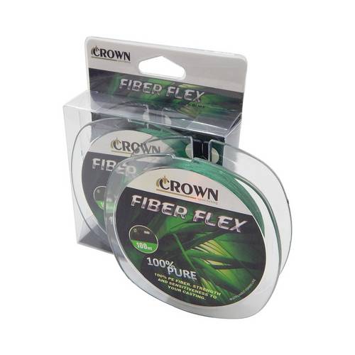 Linha Crown Fiber Flex Verde PE (0,48mm - 108lb) 100m