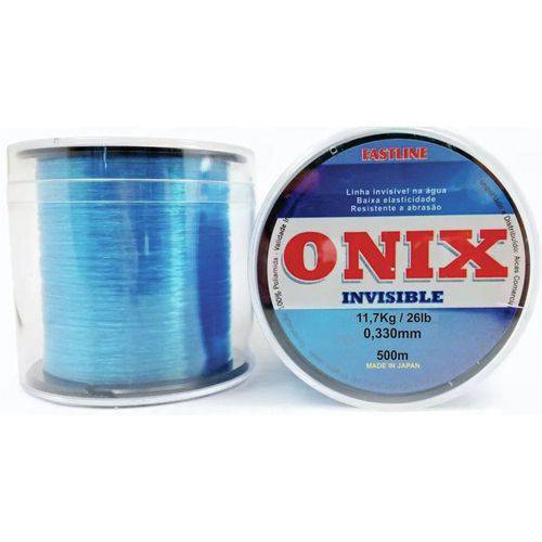 Linha Fastline Onix Invisible Azul 0,330mm - 500m (26lb) – Monofilamento