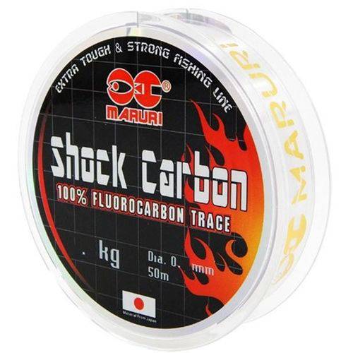 Linha Fluorocarbon Maruri Shock Carbon 20kg (0.55mm - 50m)