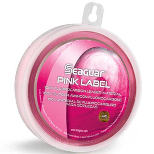 Linha Fluorocarbon Seaguar Leader Pink Label 15lb (0,33mm - 23m)