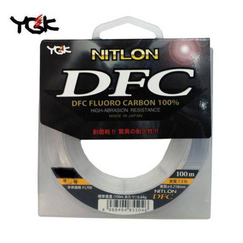 Linha Monofilamento FC Nitlon DFC N650 100m YGK 6lb 0,218mm
