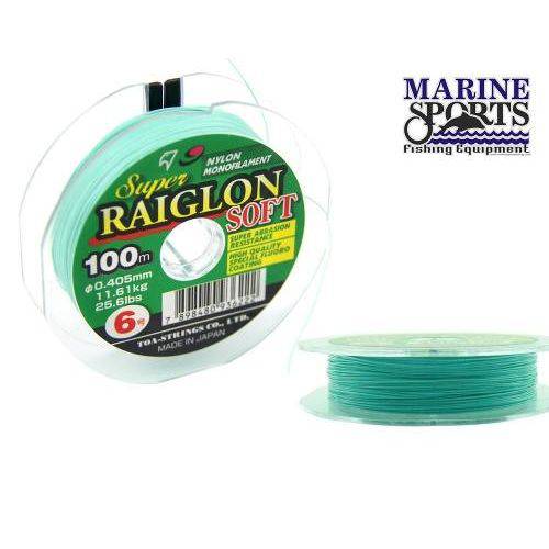 Linha Monofilamento Marine Sports Raiglon Soft 0,28mm 14lb - 100 Metros