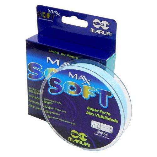 Linha Monofilamento Maruri Max Soft 53lb Azul (0.57mm - 300m)