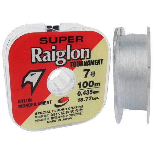 Linha Monofilamento Super Raiglon 0.20mm 10.9lb 4,9k 100m