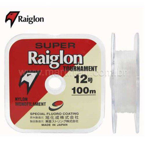 Linha Monofilamento Super Raiglon 0,165mm 1.0 100m Branca