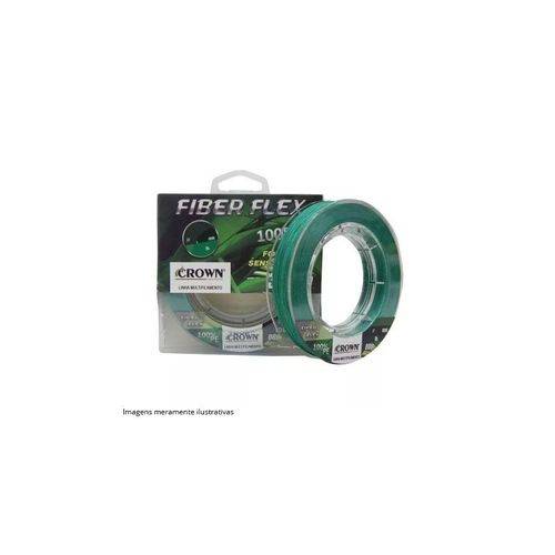 Linha Multifilamento Crown Fiber Flex Verde (0,18mm - 20lb) 100m