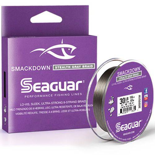 Linha Multifilamento Seaguar New Smackdown Grey 8x 15lb (0,16mm - 137m)